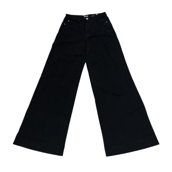 Anthropologie Denim - Maeve Anthropologie Womens 25 Wide Lge Flare Black Denim Jean Baggy High Waisted